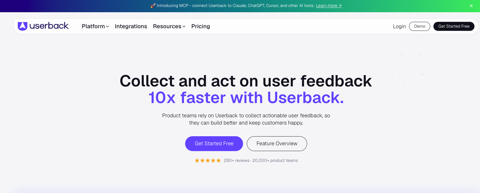 Userback: Visual feedback software for web development teams